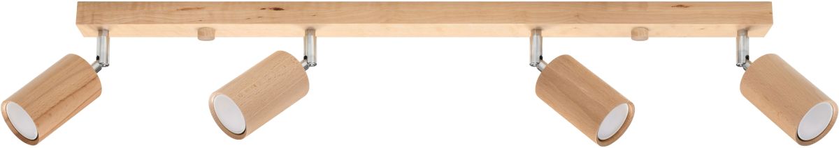 Sollux Lighting Berg plafonnier 4x40 W bois SL.1042