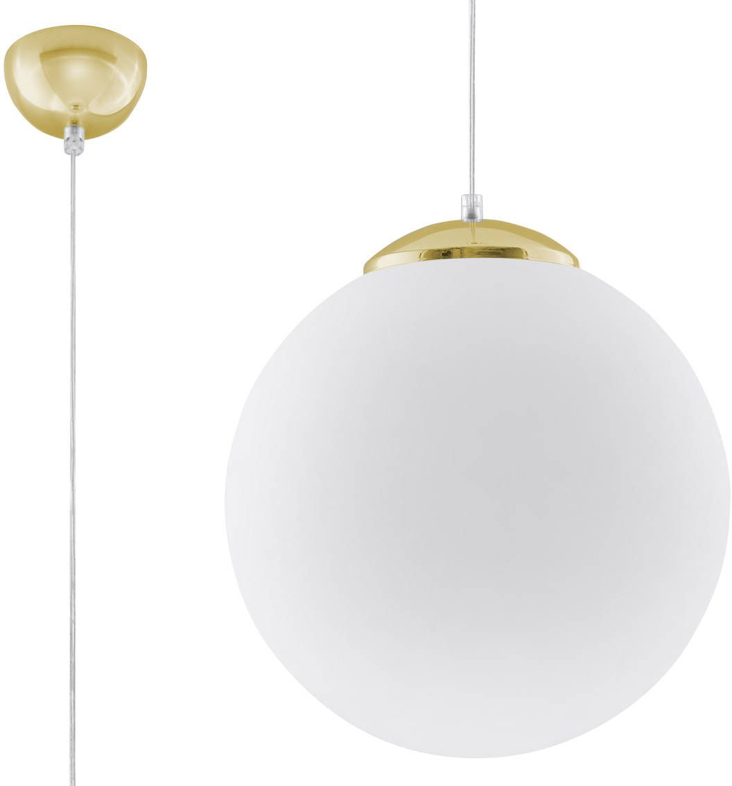 Sollux Lighting Ugo lampe suspendue 1x60 W blanc-doré SL.0716