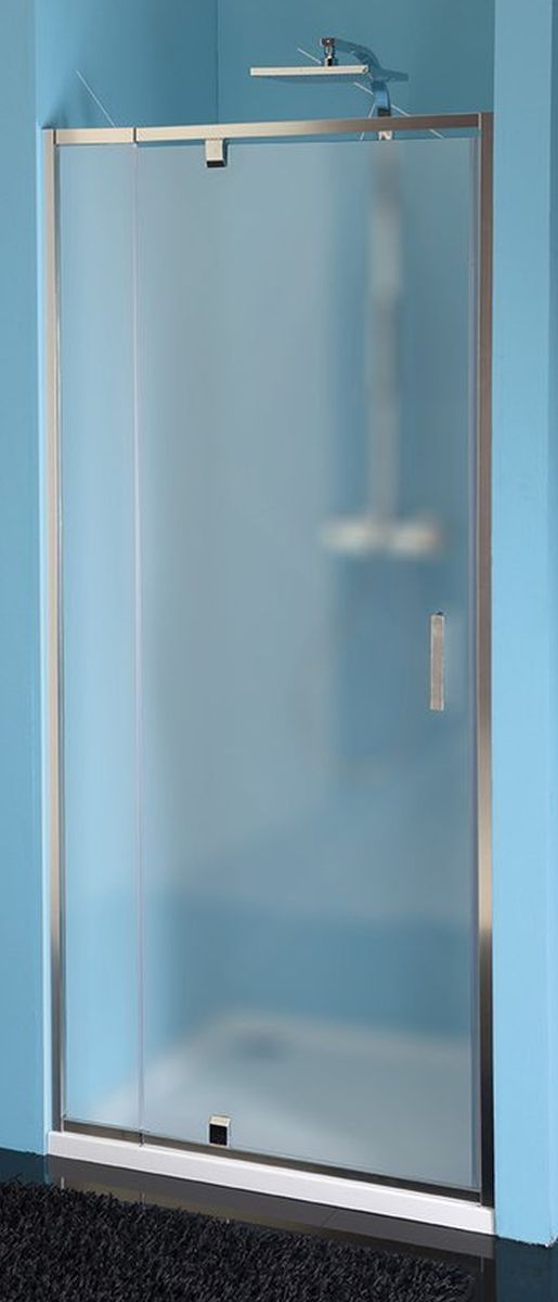 Polysan Easy Line porte de douche 90 cm à ouverture basculante chrome brillant/verre mat EL1638