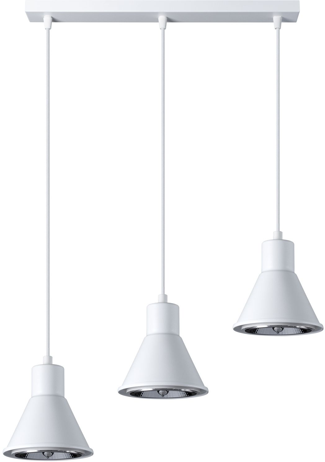 Sollux Lighting Tazila lampe suspendue 3x60 W blanc SL.0988