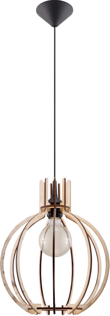 Sollux Lighting Arancia lampe suspendue 1x60 W bois SL.0391