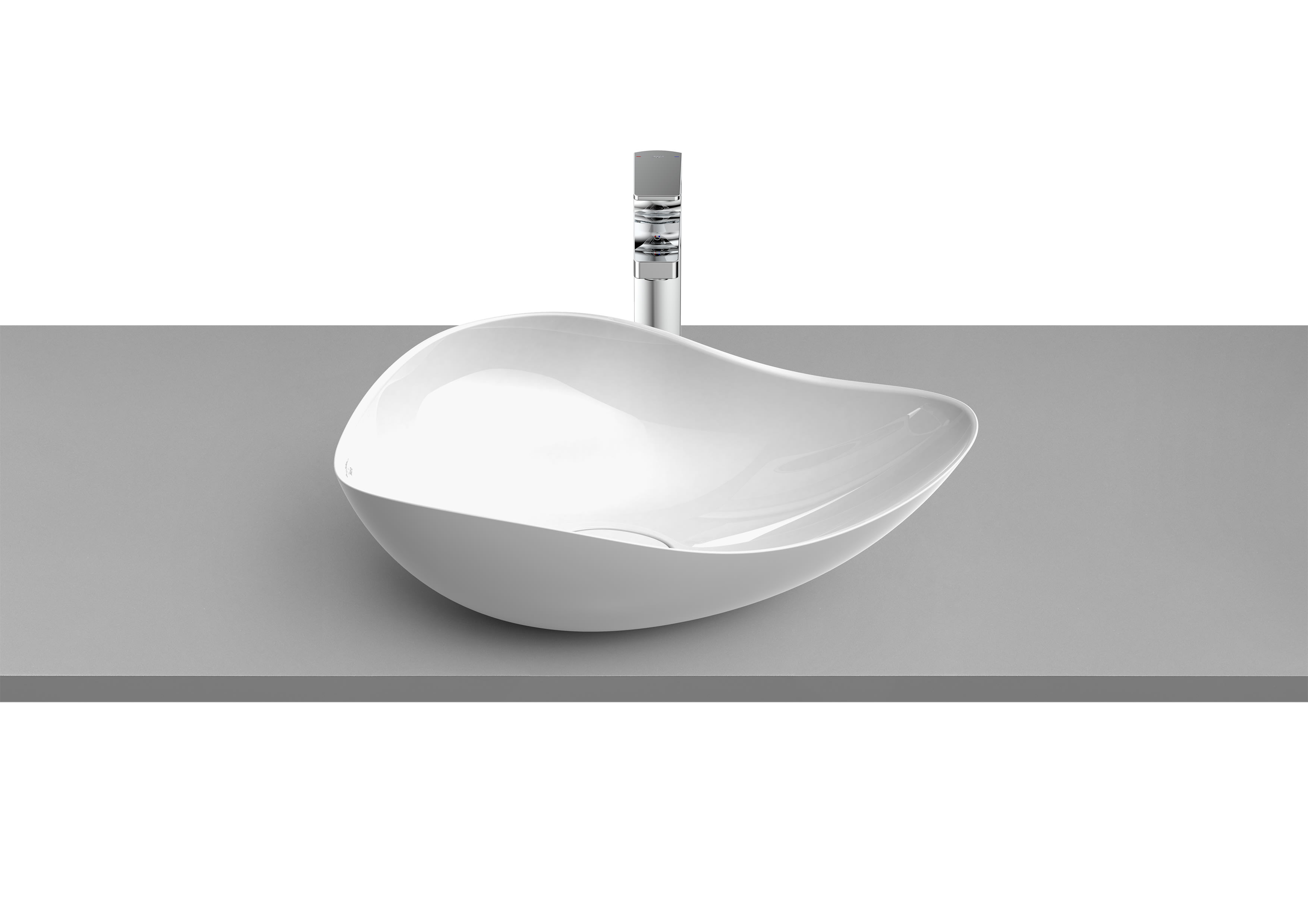 Roca Ohtake lavabo 54x37.5 cm à poser blanc A327A13000