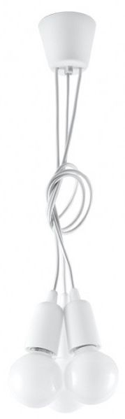 Sollux Lighting Diego lampe suspendue 3x60 W blanc SL.0570