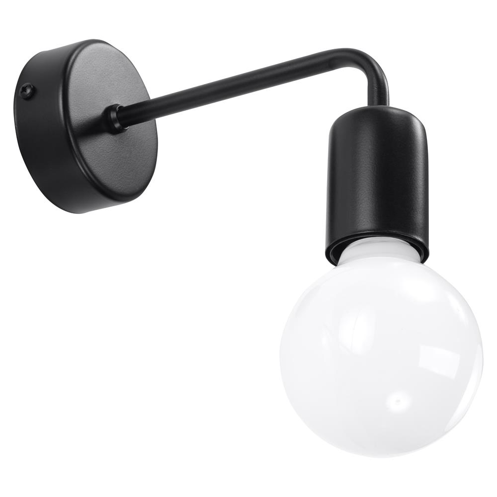 Sollux Lighting Duomo applique murale 1x60 W noir SL.0306