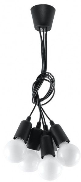 Sollux Lighting Diego lampe suspendue 5x60 W noir SL.0574