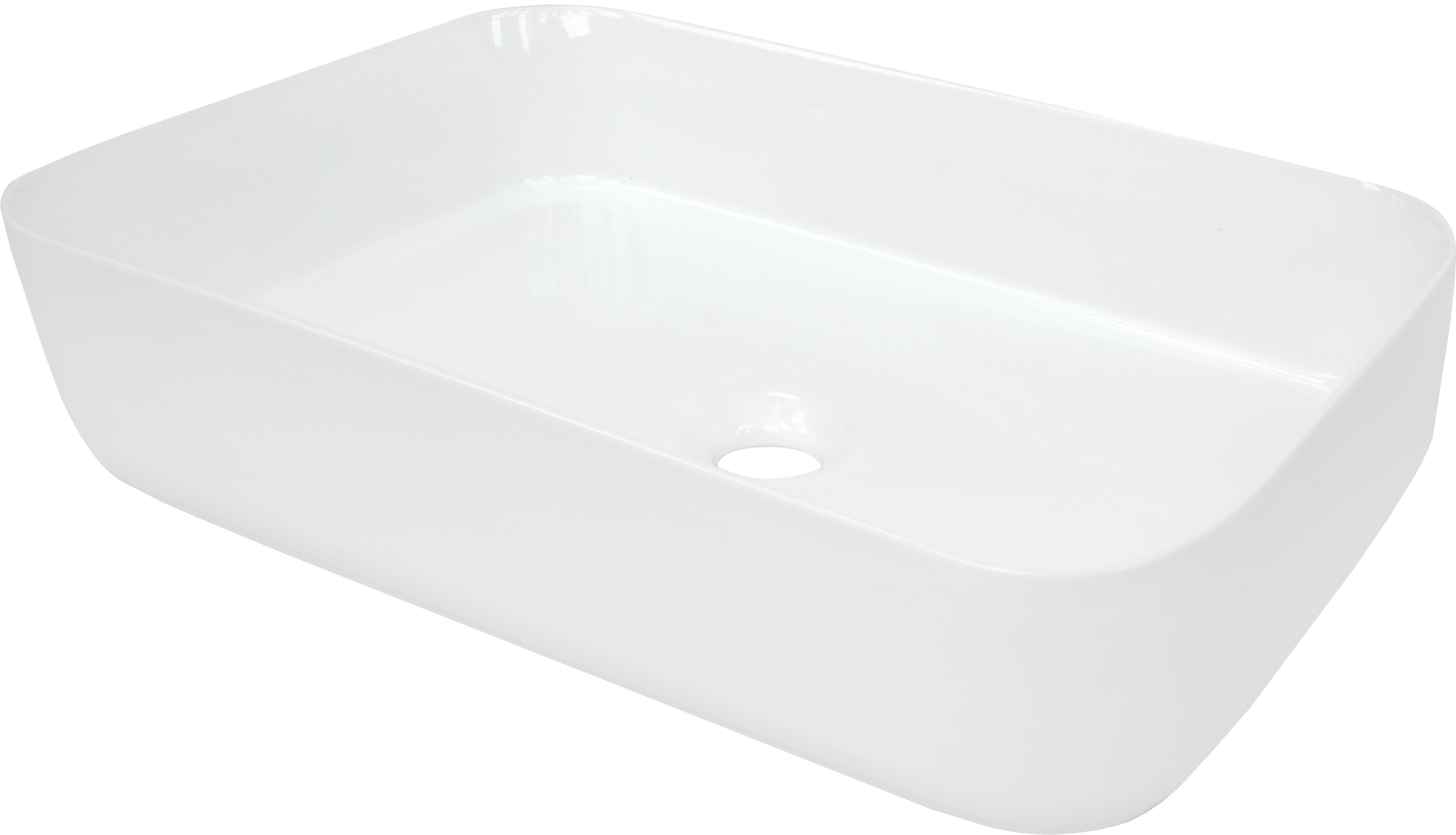 Deante Hiacynt lavabo 50x36 cm rectangulaire à poser blanc CDY_6U5S