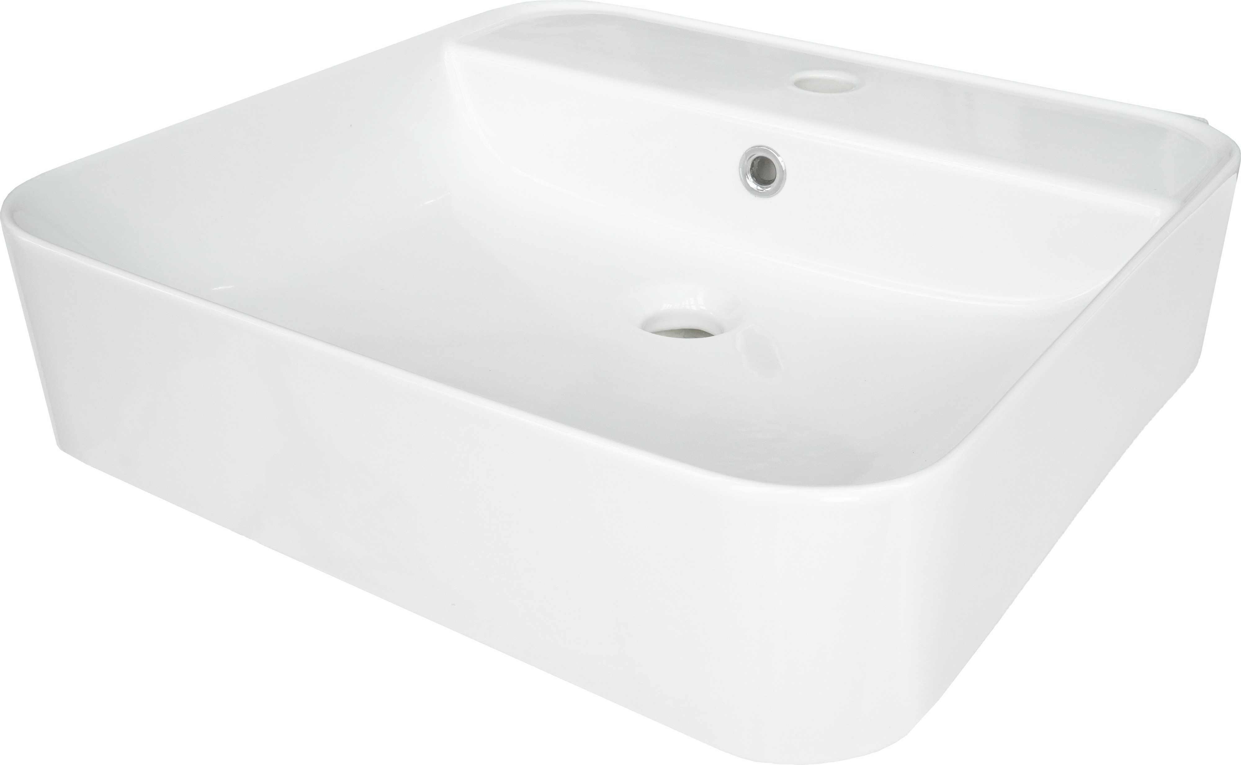 Deante Hiacynt lavabo 51x50 cm rectangulaire classique-à poser blanc CDY_6U5W