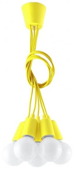 Sollux Lighting Diego lampe suspendue 5x60 W jaune SL.0580