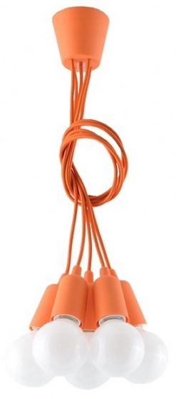 Sollux Lighting Diego lampe suspendue 5x60 W orange SL.0586