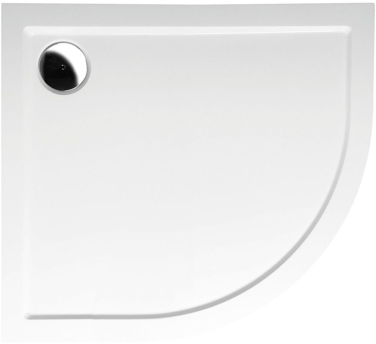 Polysan Rena receveur de douche semi-circulaire 90x80 cm blanc 72890