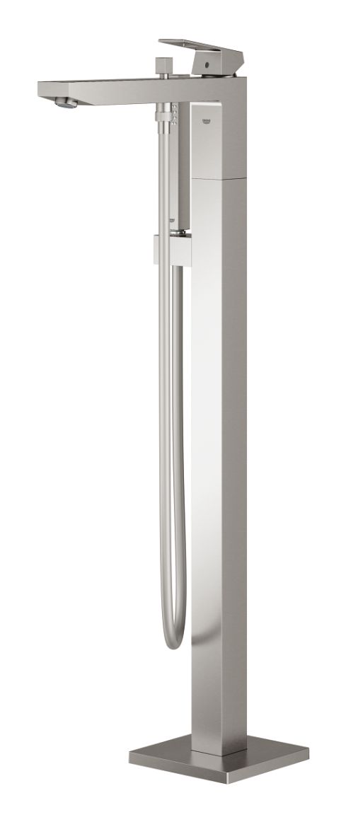 Grohe Eurocube mitigeur bain-douche autoportante SuperSteel 23672DC1