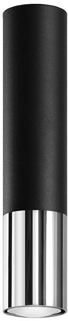 Sollux Lighting Loopez plafonnier 1x40 W noir-chrome SL.0939