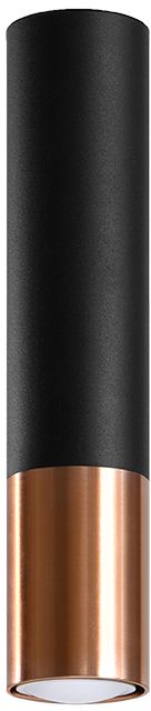 Sollux Lighting Loopez plafonnier 1x40 W noir-cuivre SL.0945