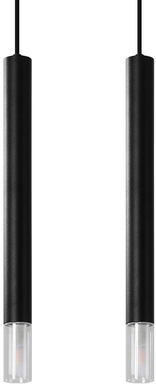 Sollux Lighting Wezyr lampe suspendue 2x40 W noir SL.0961