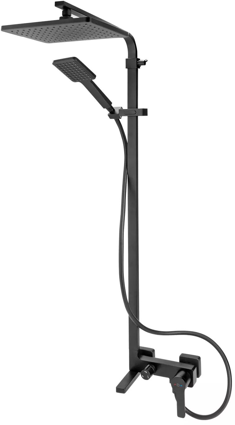 FDesign Origio ensemble de douche mural oui noir FD5-ORG-7U-22