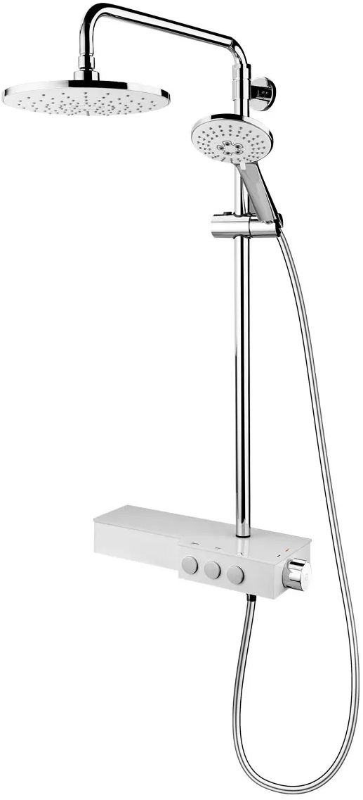 FDesign Tempra ensemble de douche mural oui chrome-blanc FD5-TMP-7U-13