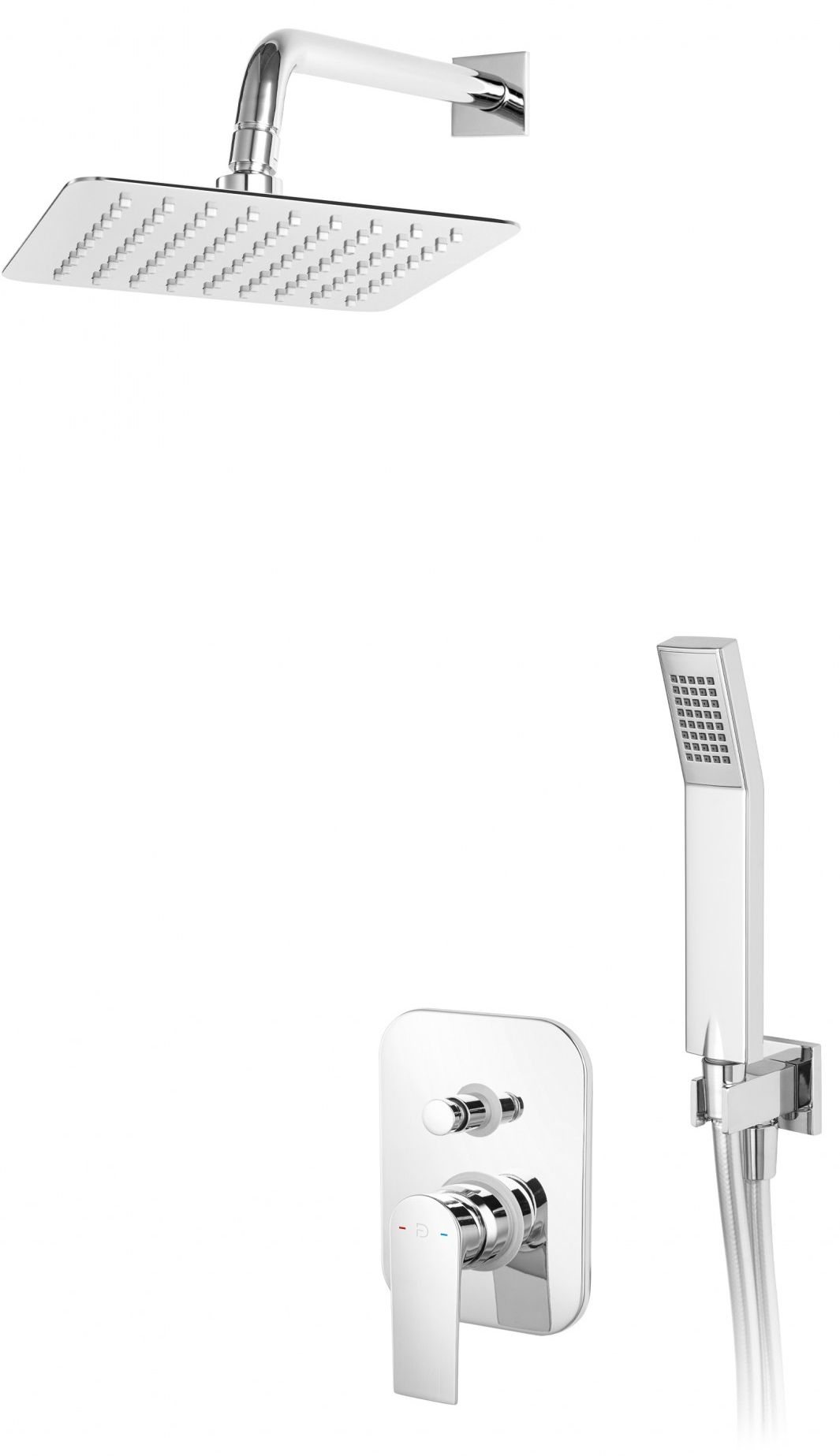FDesign Pinea ensemble de douche encastré oui chrome FD1-PNA-7PSET-11