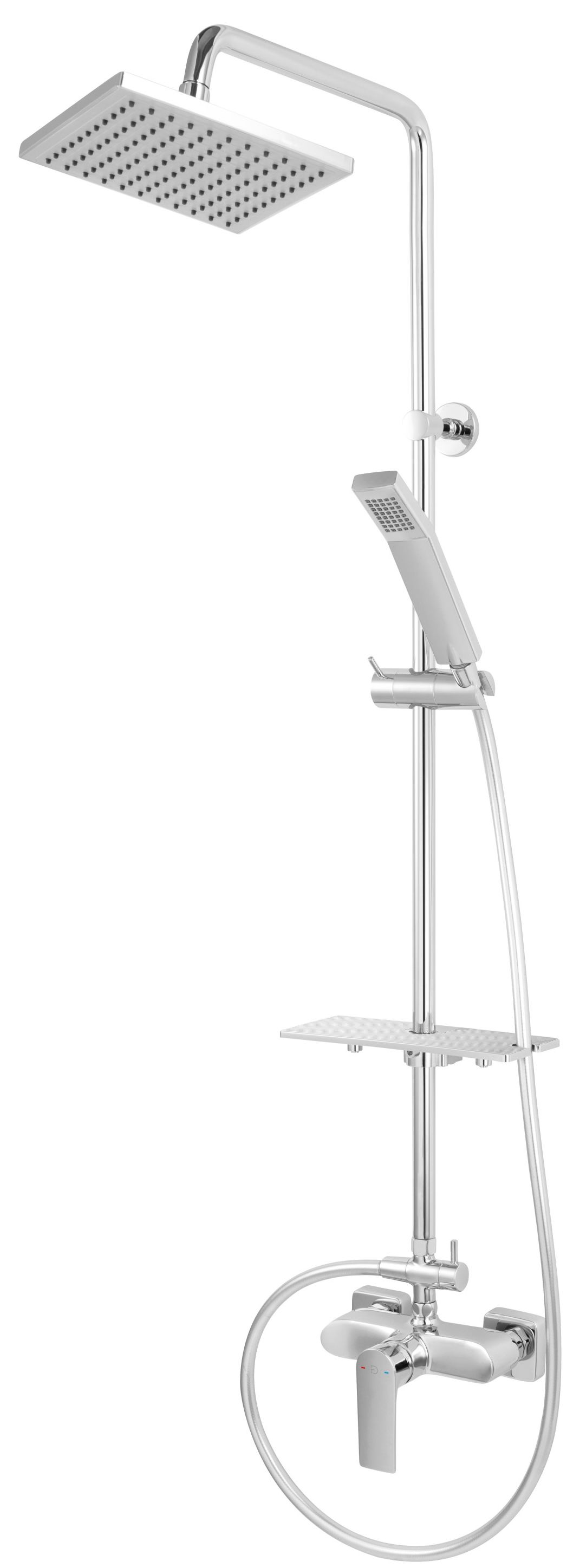 FDesign Pinea ensemble de douche mural oui chrome FD1-PNA-7USET-11