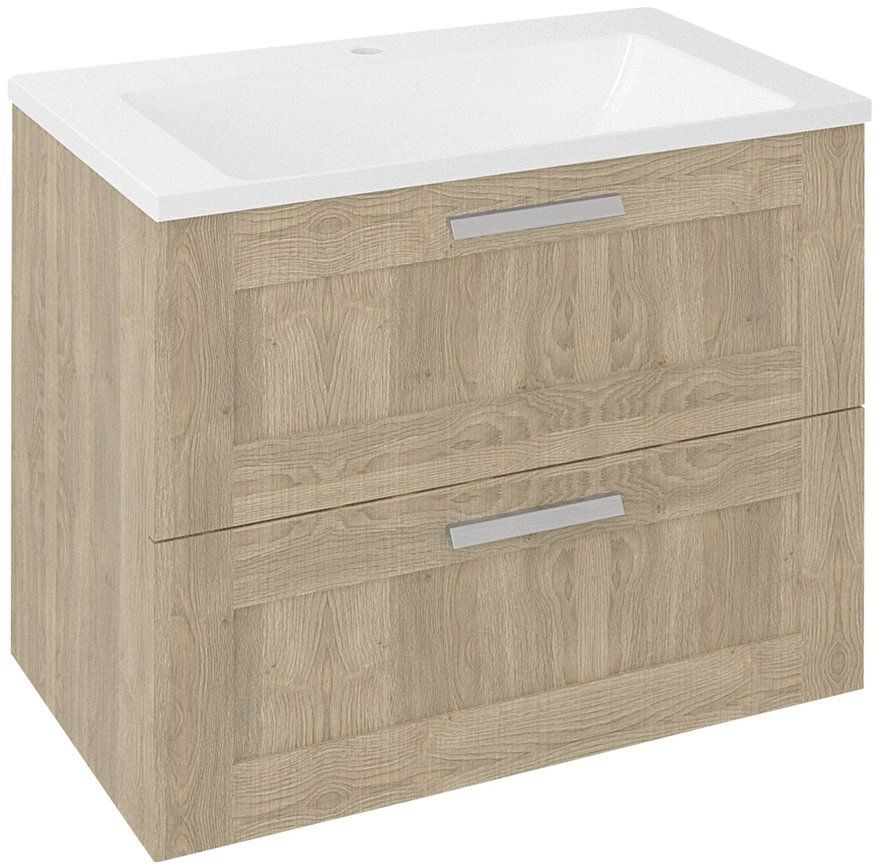 Sapho Amia armoire 74.5x45x60 cm sous-lavabo suspendu chêne-bois AM075-2020