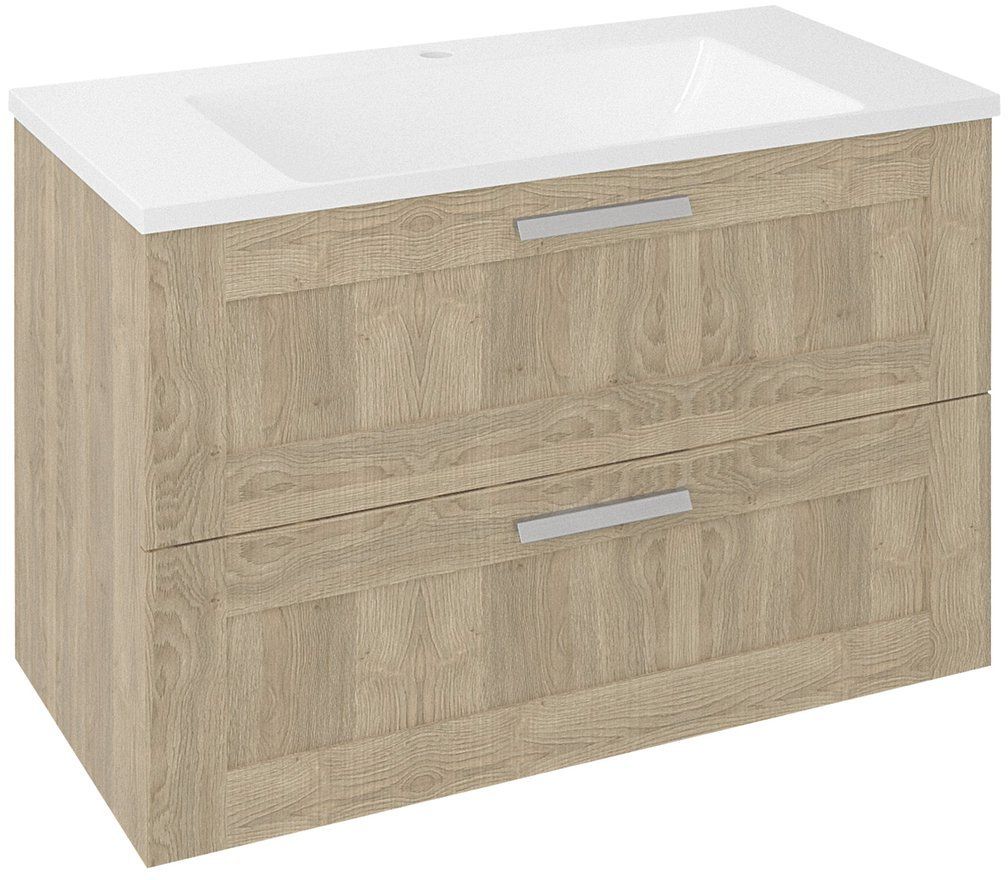 Sapho Amia armoire 89x45x60 cm sous-lavabo suspendu chêne-bois AM090-2020