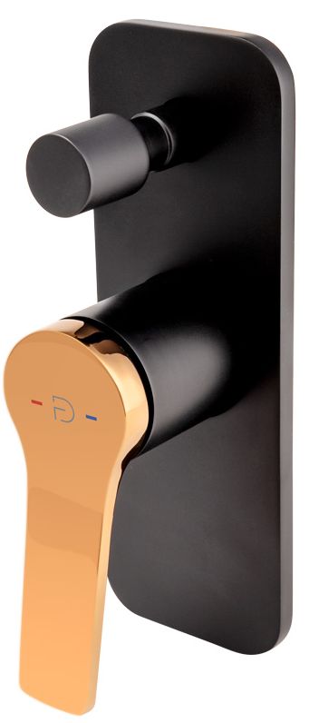 FDesign Seppia mitigeur bain-douche encastrée noir FD1-SPA-7P-25