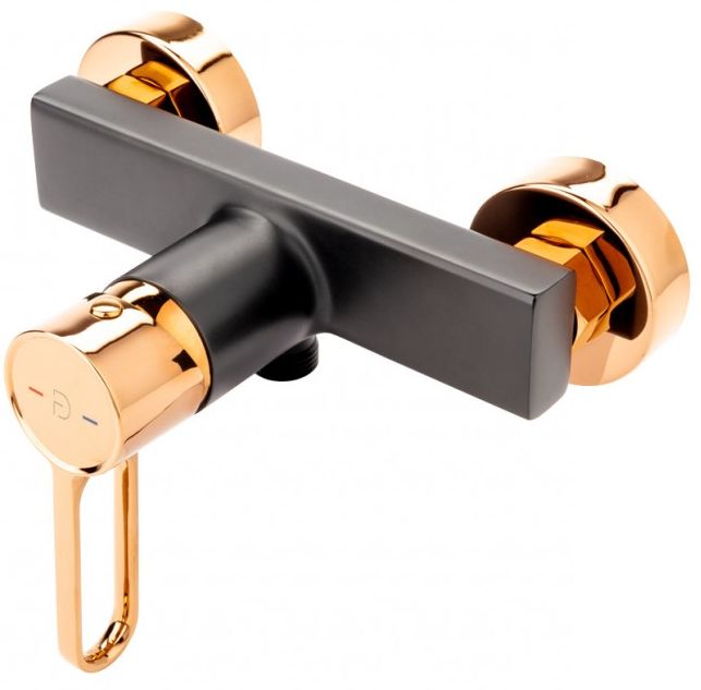 FDesign Zaffiro mitigeur de douche murale noir FD1-ZFR-7-25