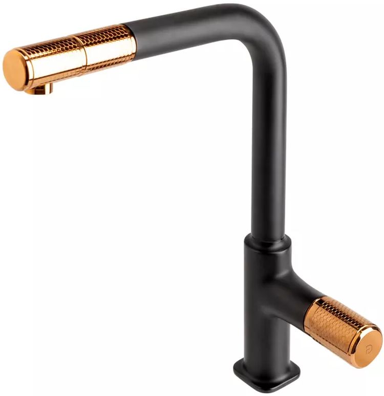 FDesign Ardesia mitigeur de cuisine sur pied noir-or/vieil or FD1-ARD-8-25