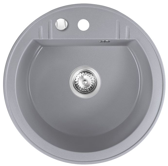 FDesign Carioca évier en granit 51x51 cm gris/graphite/onyx FD9-10-51-44