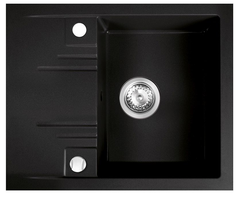 FDesign Carioca évier en granit 58x48 cm gris/graphite/onyx FD9-12-4858-22