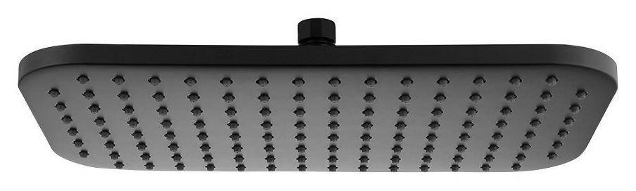 Aqualine douche à effet de pluie 35x20 cm rectangulaire noir SC296