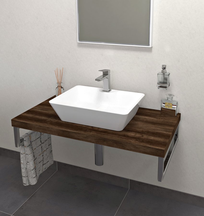 Sapho Avice plan de travail 80x49.5 cm Chêne AV0811