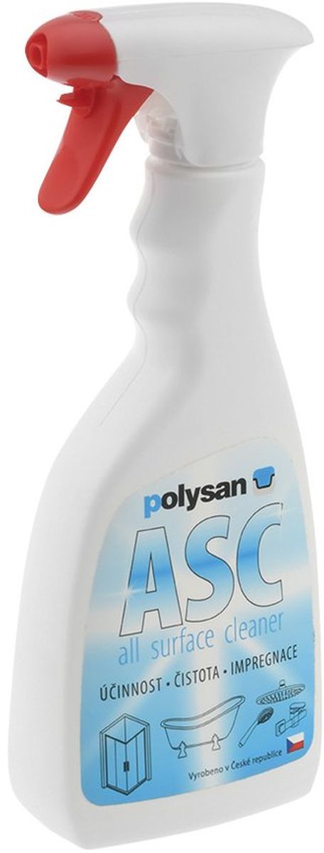 Polysan Asc produit nettoyant pour baignoires, receveurs et cabines 500 ml 94000