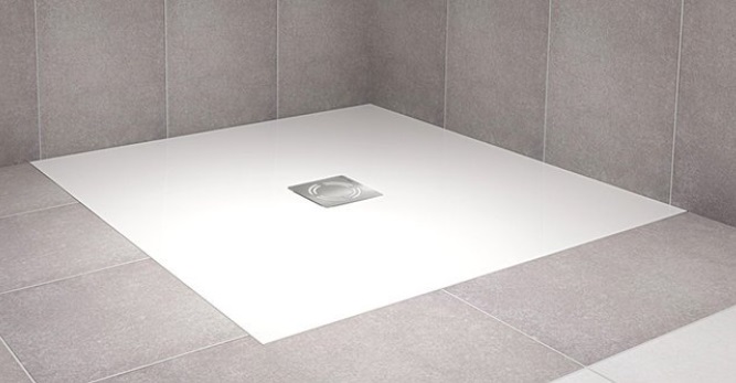 Polysan Flexia receveur de douche carré 100x100 cm blanc 71552MAT