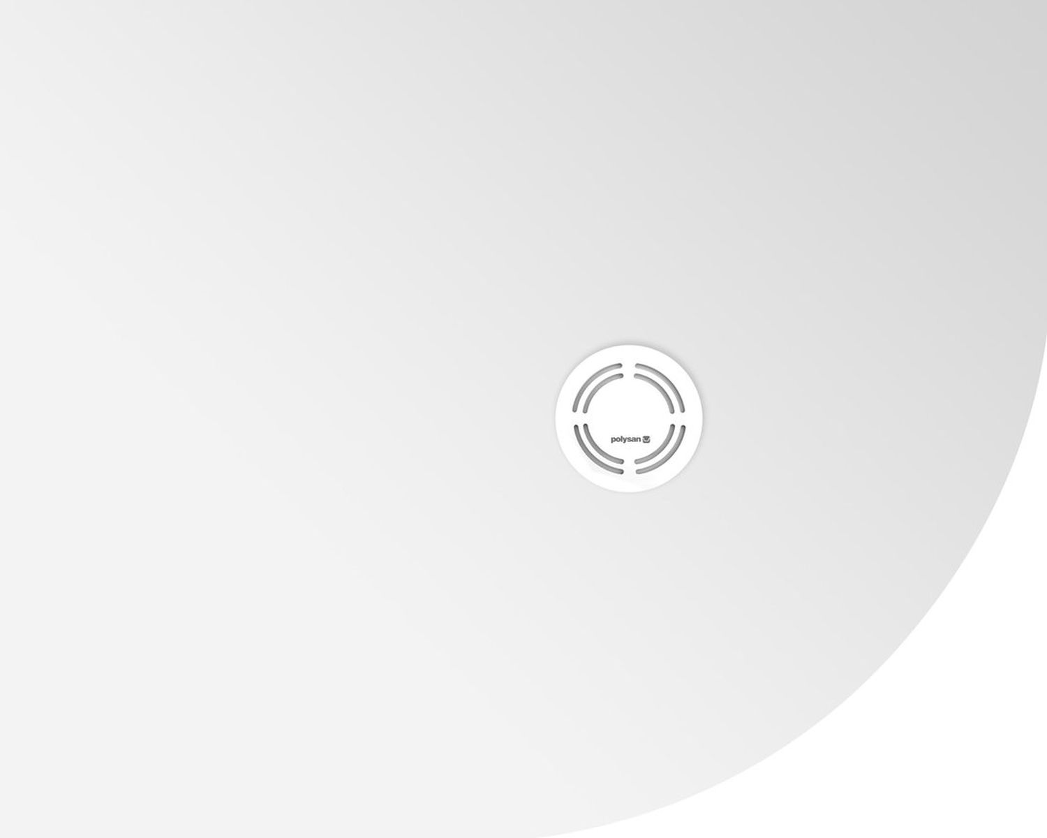 Polysan Flexia receveur de douche semi-circulaire 100x80 cm blanc 91241