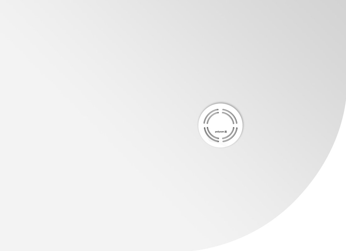 Polysan Flexia receveur de douche semi-circulaire 110x80 cm blanc 91261