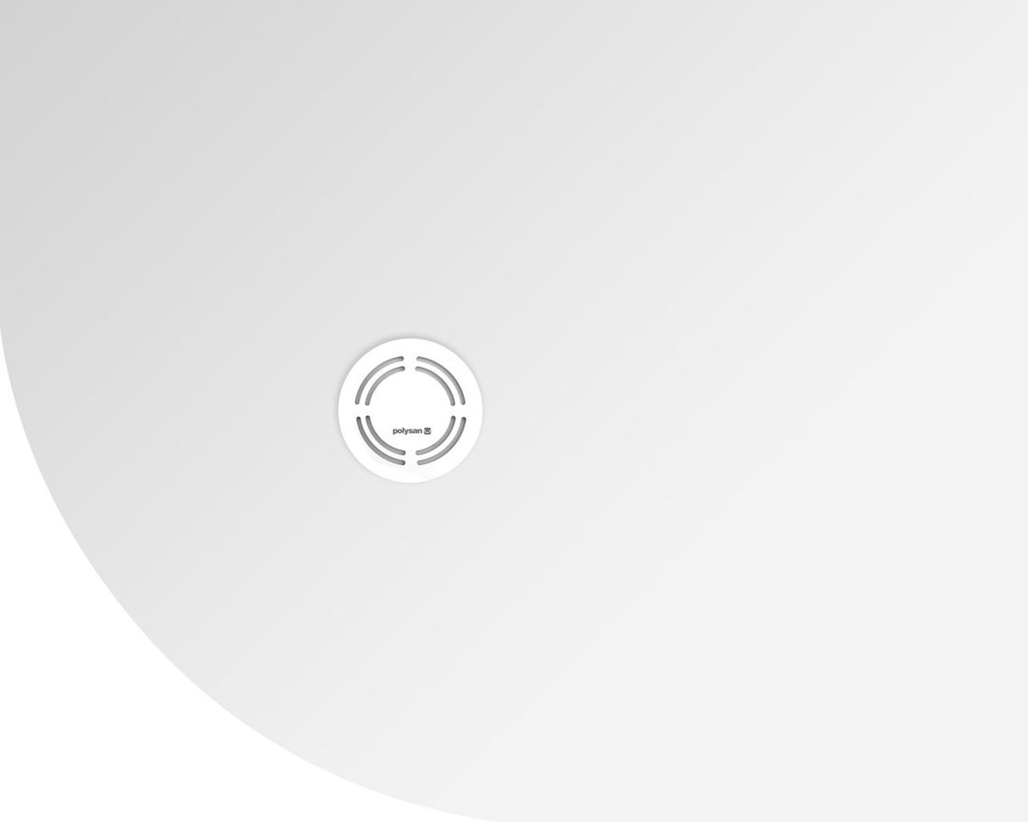 Polysan Flexia receveur de douche semi-circulaire 100x80 cm blanc 91251