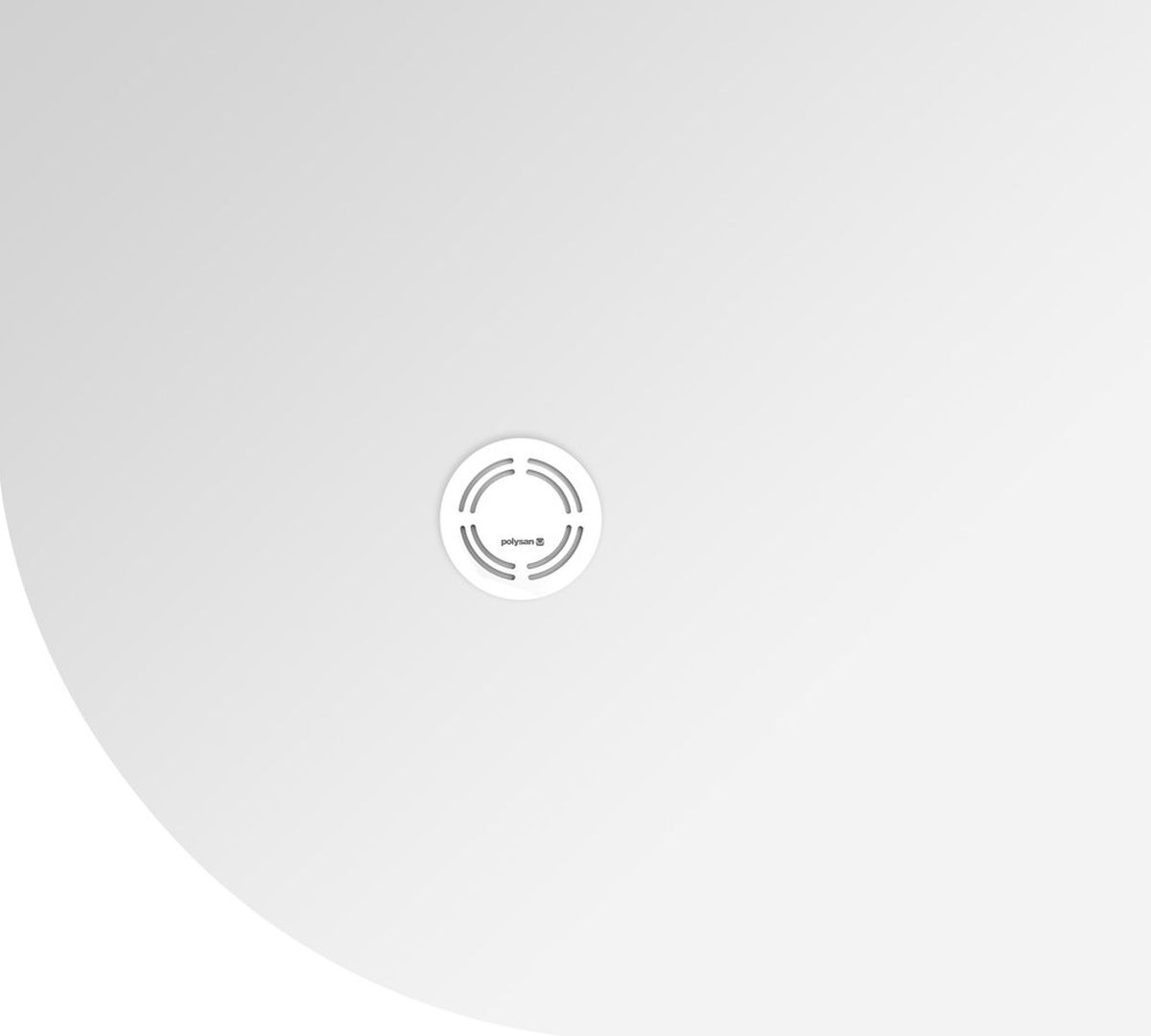 Polysan Flexia receveur de douche semi-circulaire 100x90 cm blanc 91331