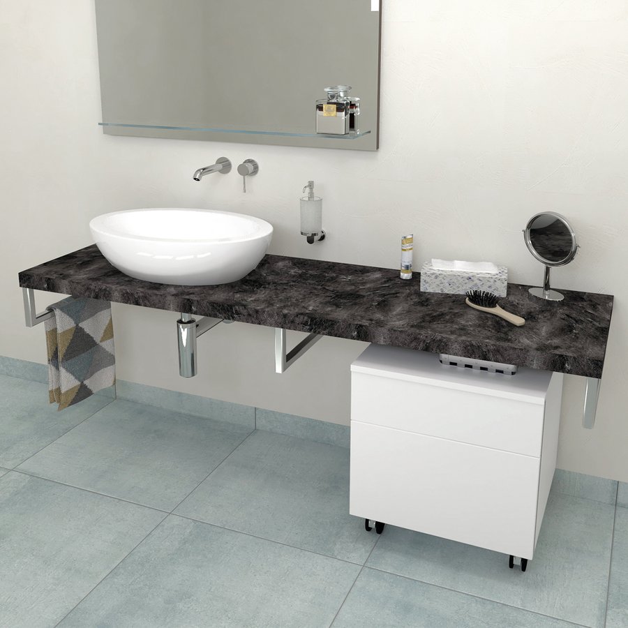 Sapho Avice plan de travail 130x49.5 cm graphite AV139