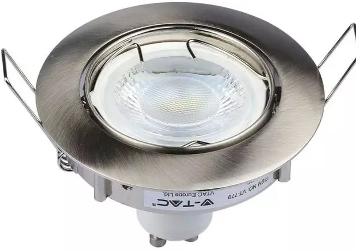 V-TAC spot encastré 1x W satin-nickel 3588