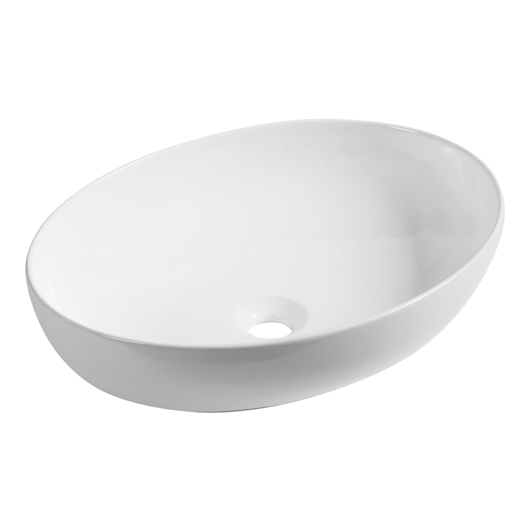 Laveo Desna lavabo 51x39 cm ovale à poser blanc VUD6251