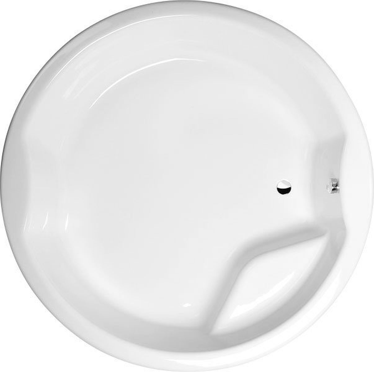 Polysan Royal Round baignoire ronde 172x172 cm ronde blanc 73211