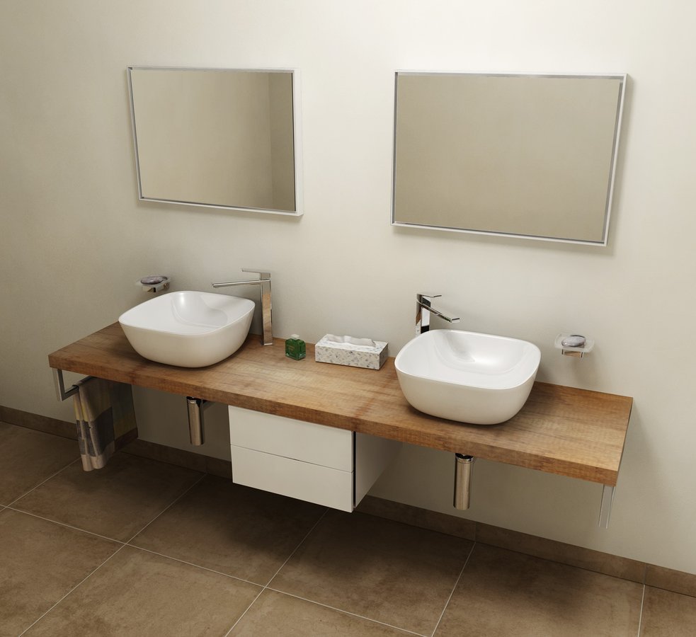 Sapho Avice plan de travail 180x49.5 cm graphite-bois AV188