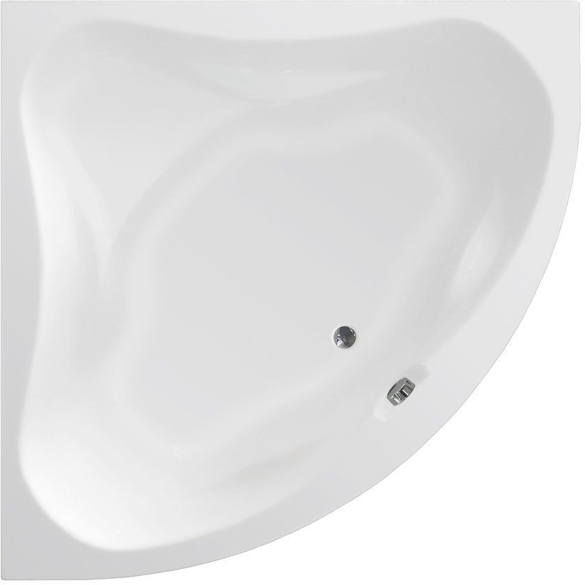 Aqualine Dunaj II baignoire d’angle 150x150 cm côté gauche blanc G1350