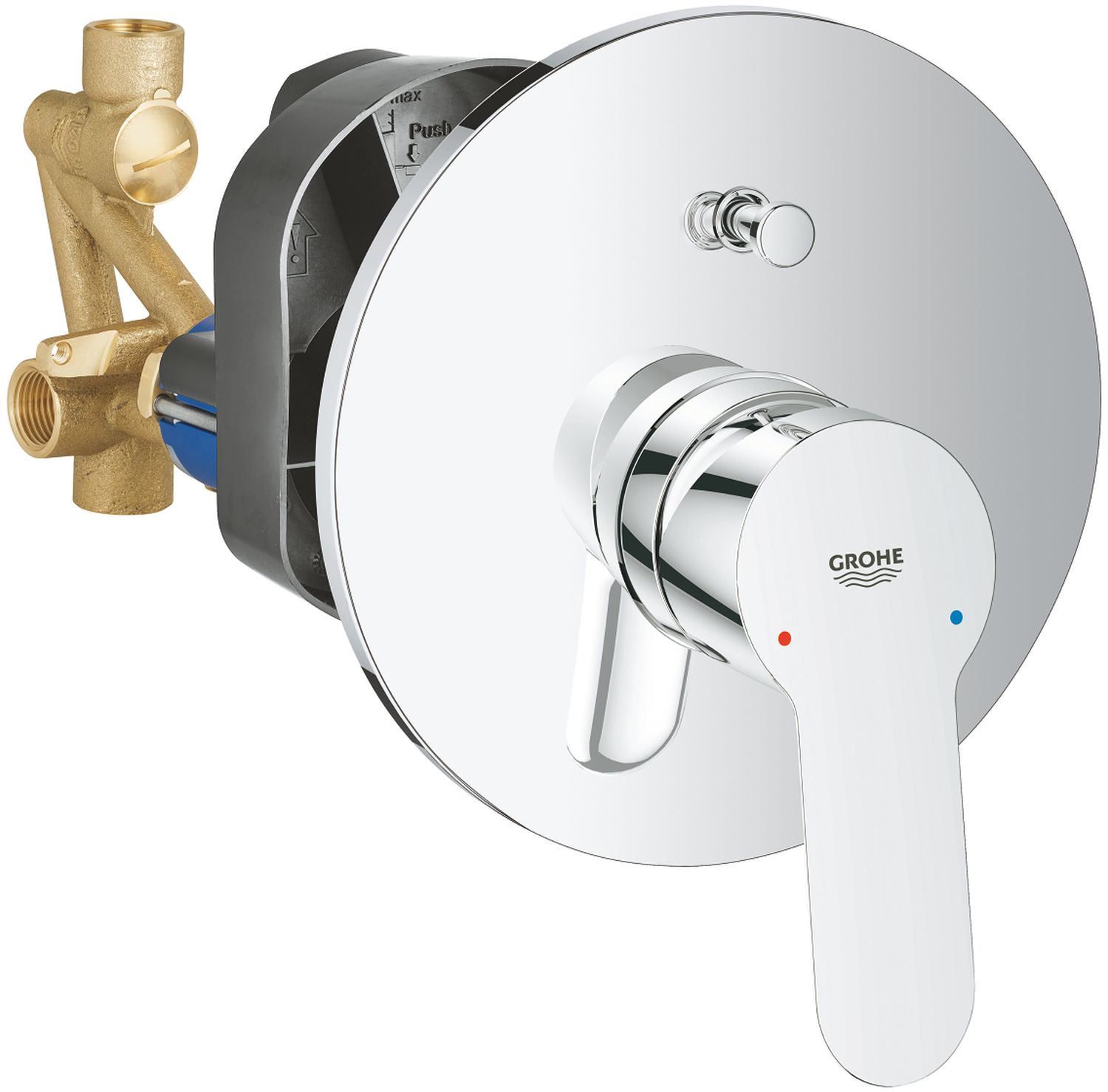 Grohe BauEdge mitigeur bain-douche encastrée StarLight Chrome 29079000