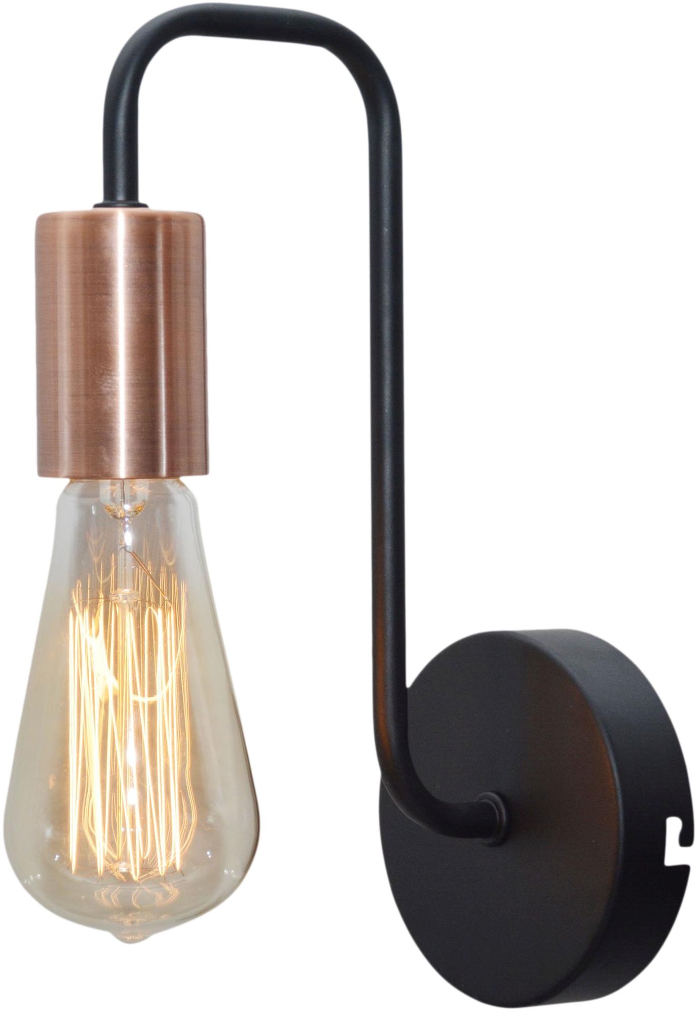Candellux Herpe applique murale 1x60 W noir-cuivre 21-66855