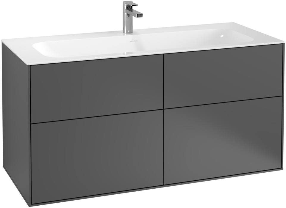 Villeroy & Boch Finion armoire 119.6x49.8x59.1 cm sous-lavabo suspendu anthracite F05000GK