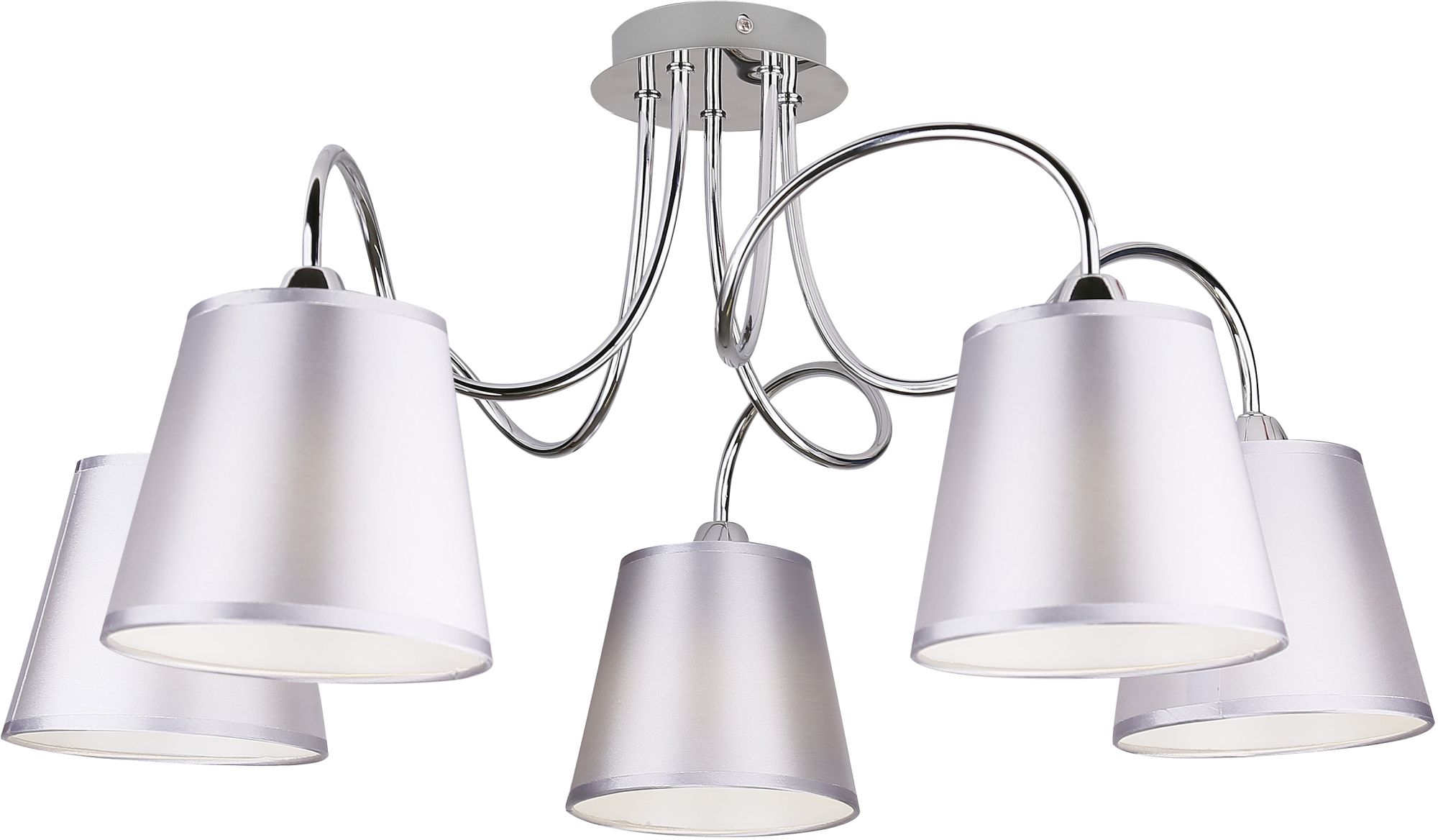 Candellux Luk plafonnier 5x40 W chrome-gris 35-70753