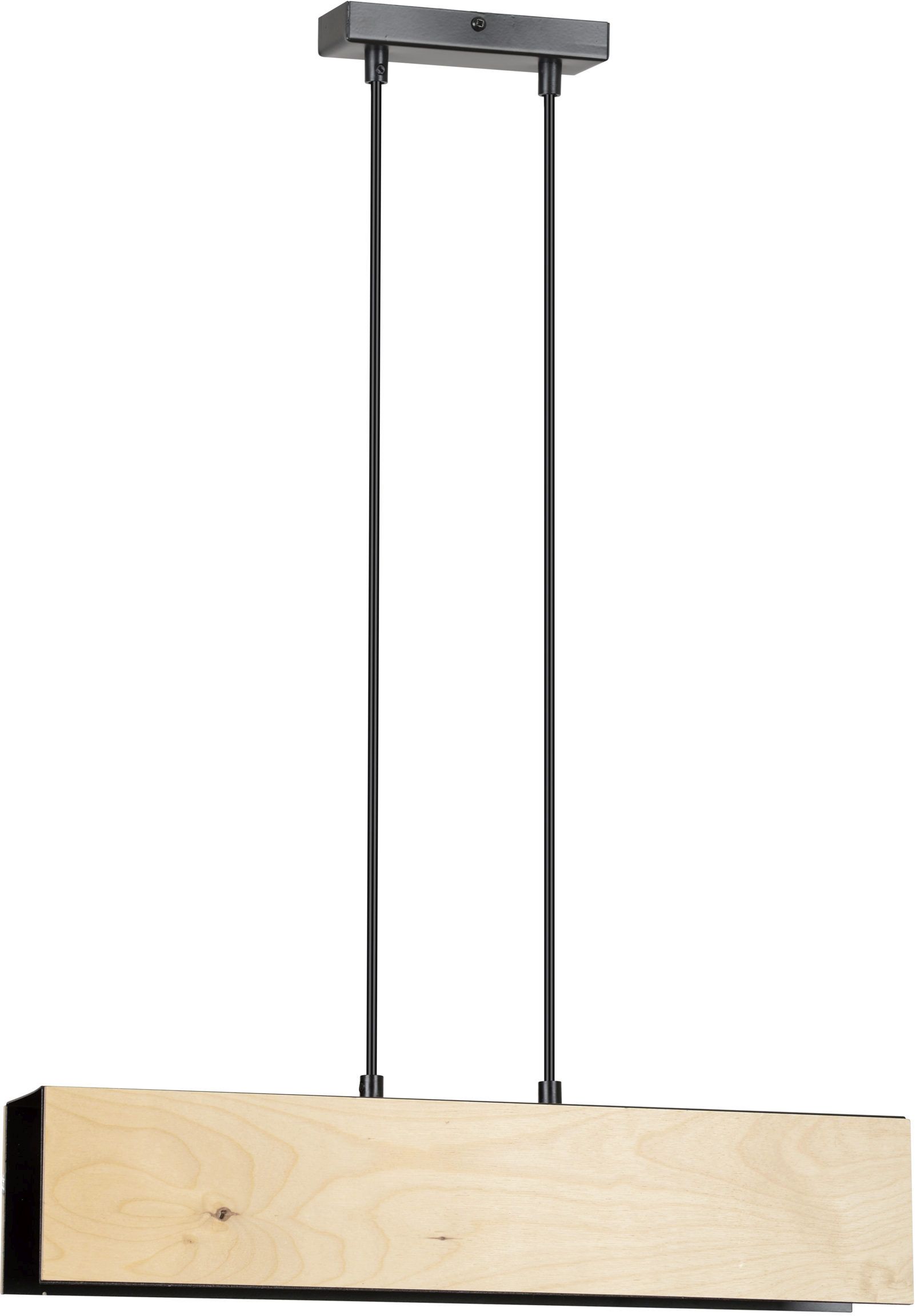 Emibig Carlo lampe suspendue 3x15 W noir-bois 610/3