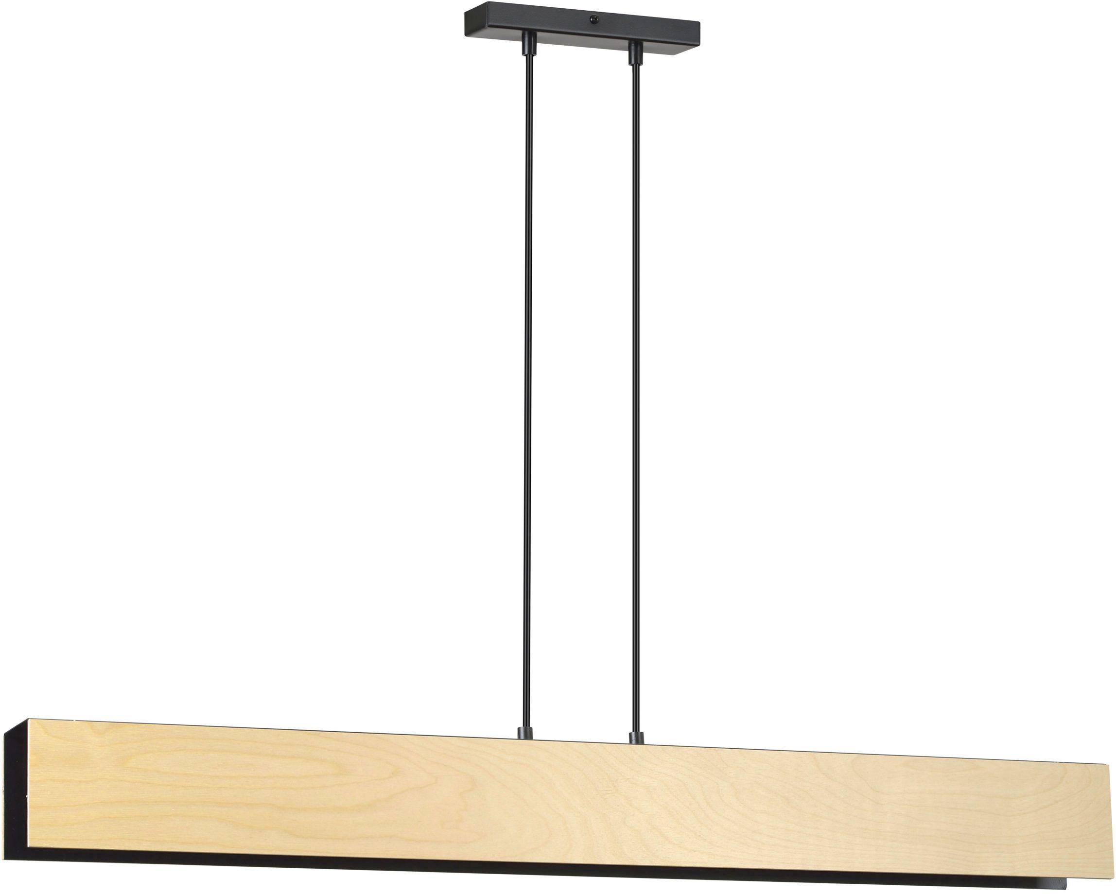 Emibig Carlo lampe suspendue 4x15 W noir-bois 610/4