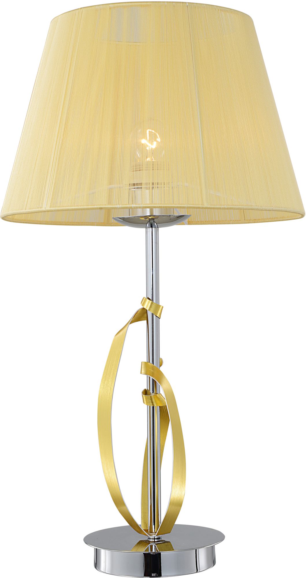 Candellux Diva lampe de table 1x60 W chrome-doré 41-55071